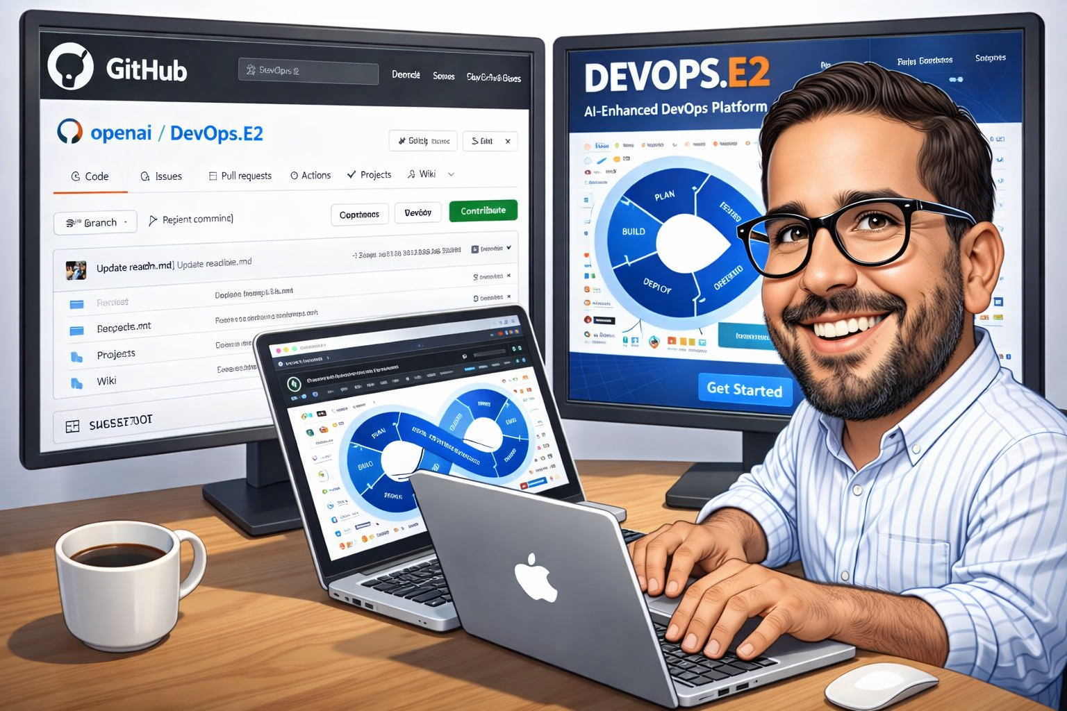 Caricatura DevOps
